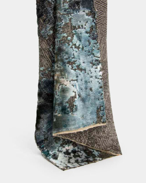 Velvet Upholstery Fabric for Hotel Sofa Flame Retardant Jacquard PES Rayon Testing Support Bulk OEM
