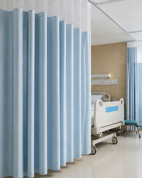 Cortina de privacidad para el sector sanitario y aplicación de textiles médicos