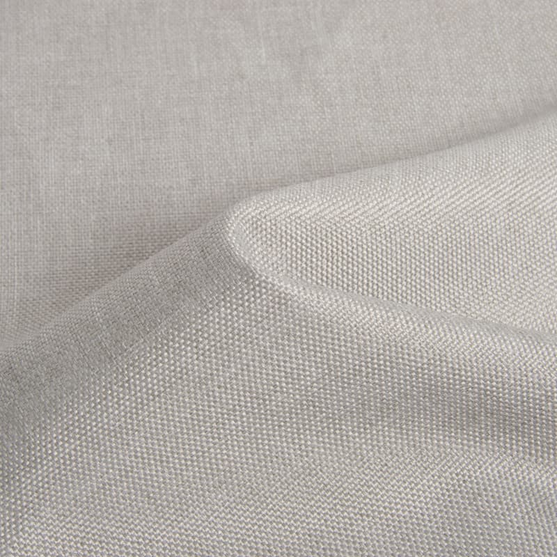flame retardant blackout fabric linen look 4 pass coated curtain fabric for hotel drapery