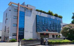 Exterior of the new office building
