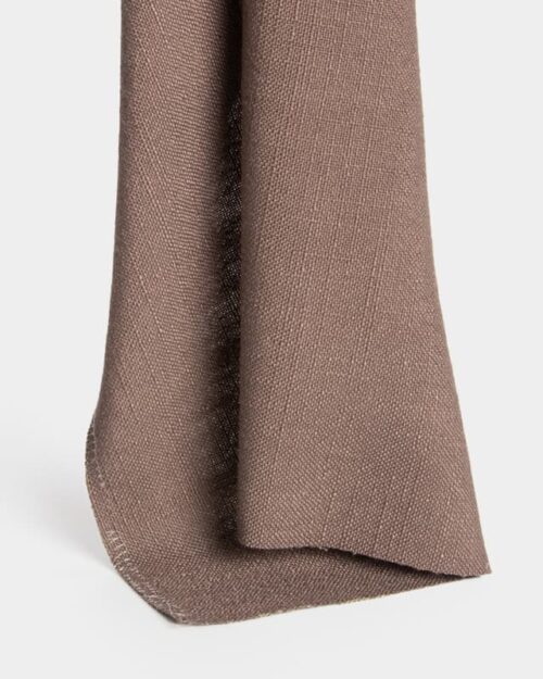 Tela para cortinas detel ignífuga, 300 cm de ancho, 320 g/m², color marrón claro/gris