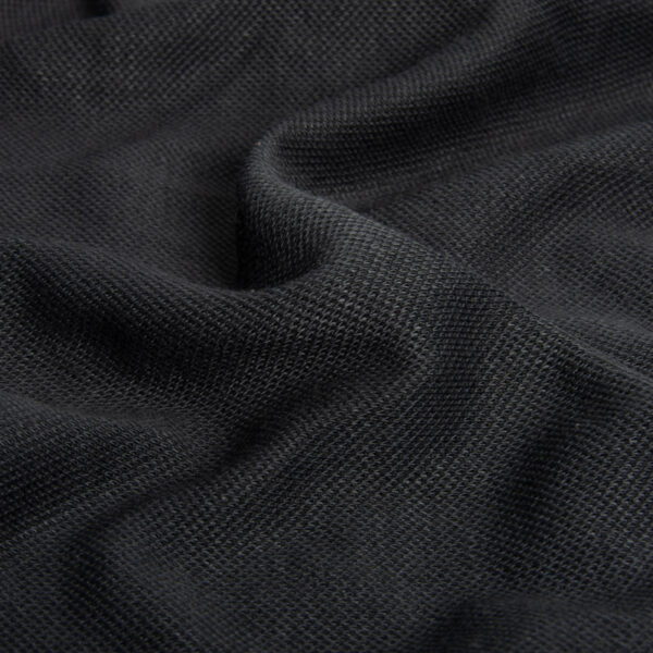 Begoodtex inherent vlamvertragende, zware stof, zwart, dichte textuur